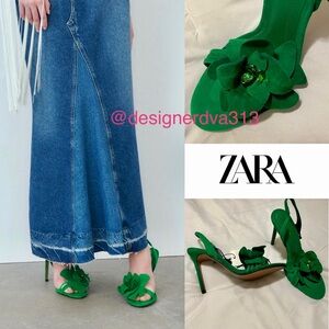 Jeweled Flower heels by Zara